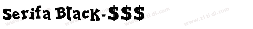 Serifa Black字体转换